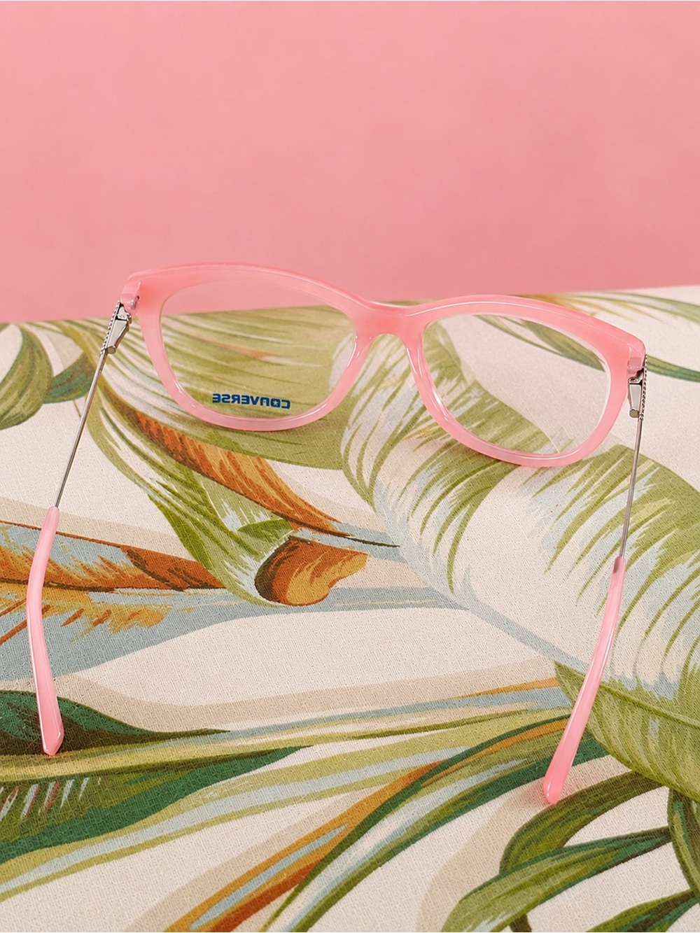 Converse Retro Pink Cat-Eye Eyeglass Frames - Picture 3 of 6